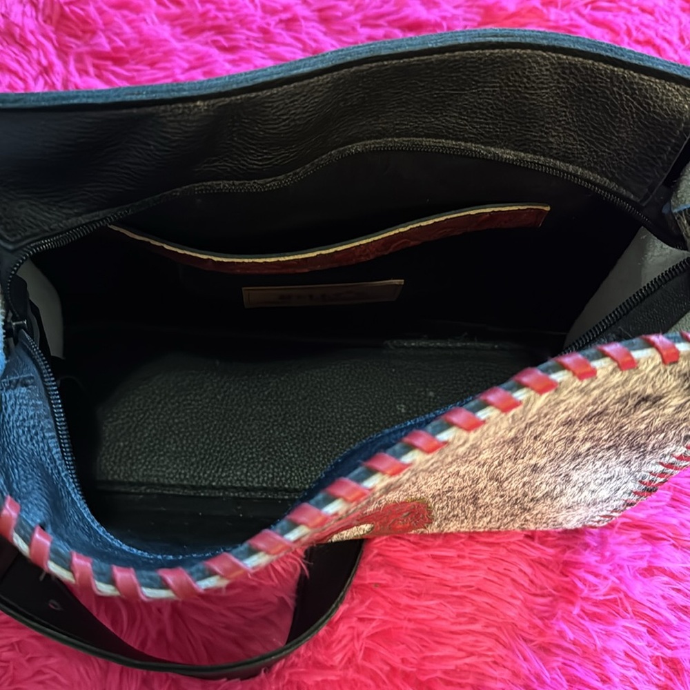 Bronc Cowhide Crossbody View 4